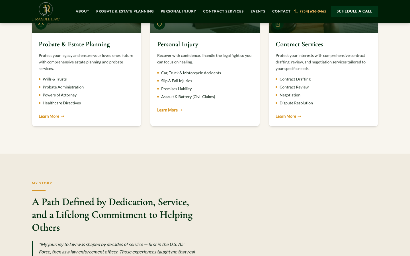 J. Randle Law — Mid Section Screenshot